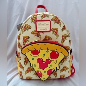 Disney Parks Loungefly Mini Backpack -Disney Eats- Mickey Pizza 🍕
